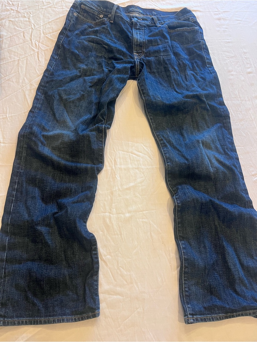 Lucky Brand Men’s Dark Indigo Bootcut Jeans 34/32